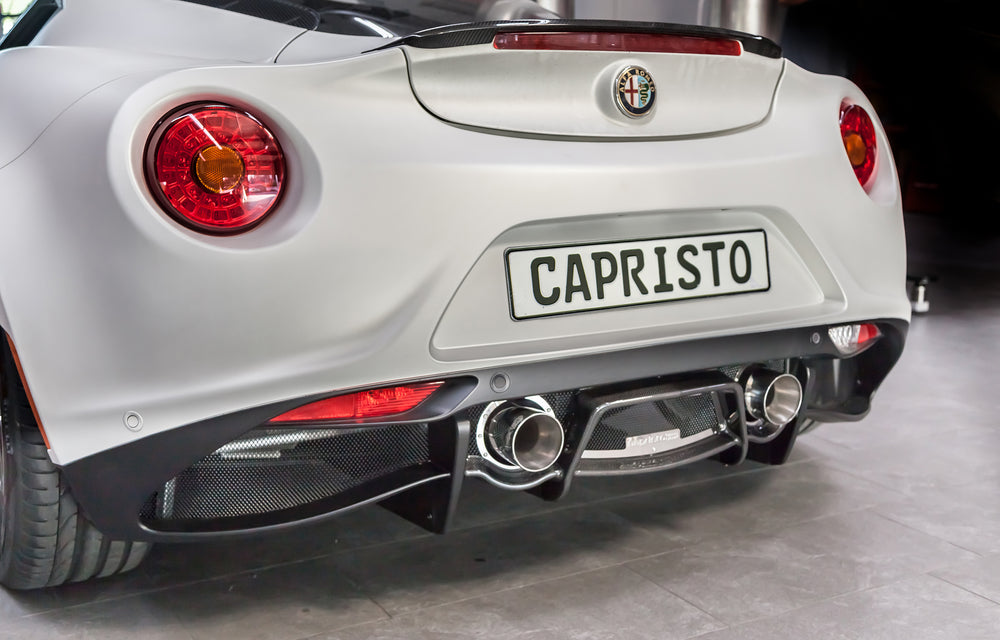 Alfa Romeo 4C - Free Flow Exhaust with Carbon Diffuser