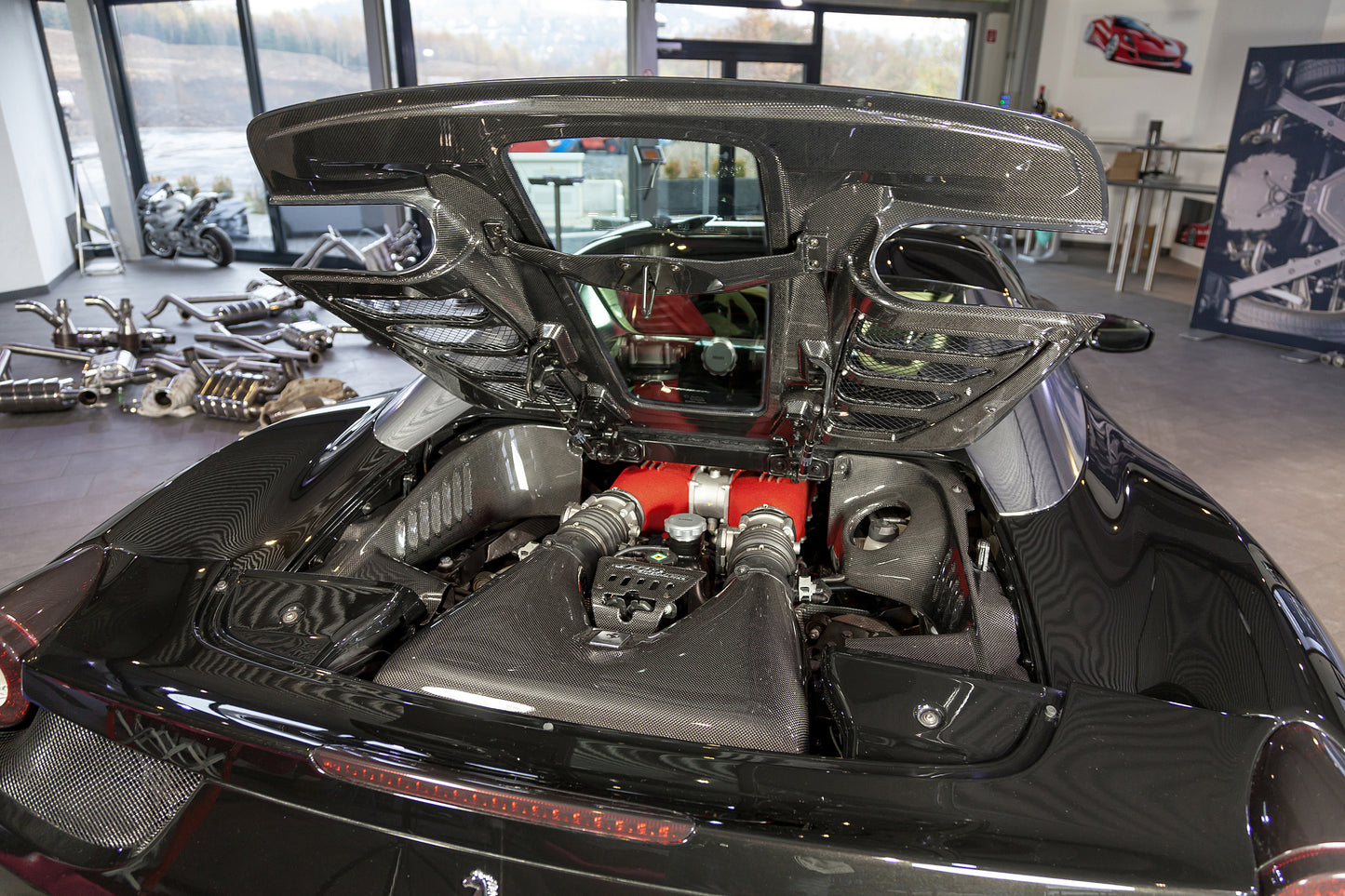 
                  
                    Ferrari 458 Spider - Carbon Side Engine Compartment Covers (Matte)
                  
                