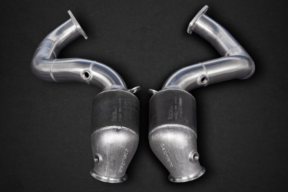 
                  
                    Aston Martin New Vantage/AMR - 250 Cell Sports Cat Downpipes (with Heat Blankets)
                  
                